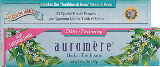 Auromere Herbal Toothpaste Cardamom-Fennel -- 4.16 oz