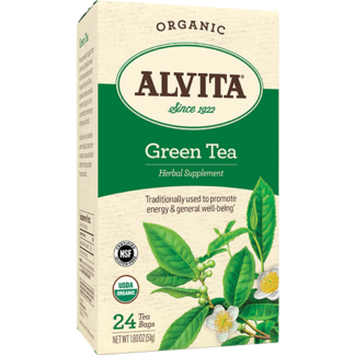 Alvita Organic Green Tea -- 24 Tea Bags