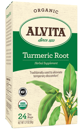 Alvita Organic Turmeric Root -- 24 Tea Bags