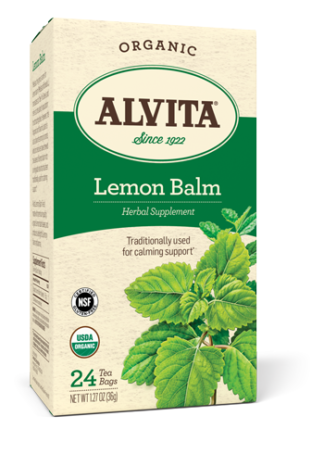 Alvita Organic Lemon Balm -- 24 Tea Bags