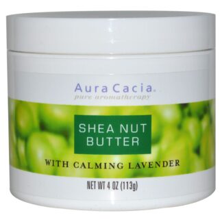Aura Cacia Shea Nut Butter with Calming Lavender – 4 oz