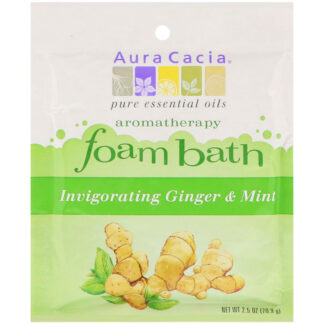 Aura Cacia Ginger/Mint, Foam Bath, 2.5 oz. pouch