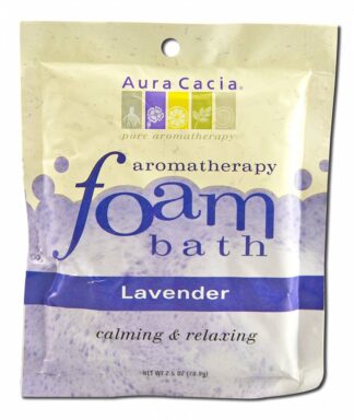 Aura Cacia Lavender, Foam Bath, 2.5 oz. pouch