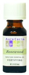 Aura Cacia Rosewood, Essential Oil, 1/2 oz. bottle