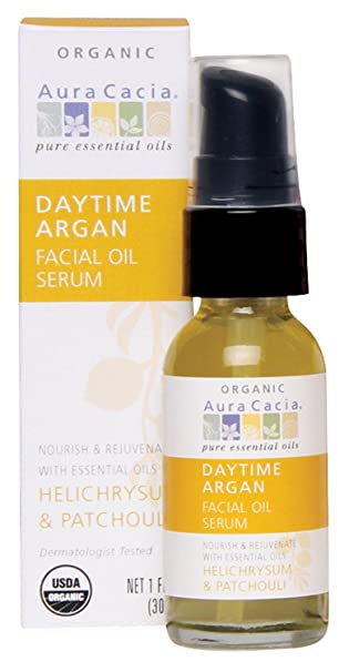Aura Cacia Daytime Argan Facial Oil Serum -- 1 fl oz