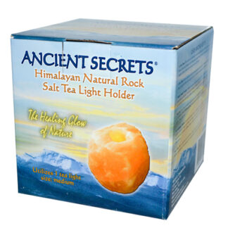 Ancient Secrets Medium Himalayan Rock Salt Tea Light Holder -- Medium 3-5 lbs.