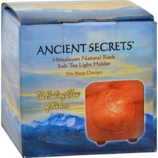Ancient Secrets - Rock Salt Tea Light Holder - Yin Yang