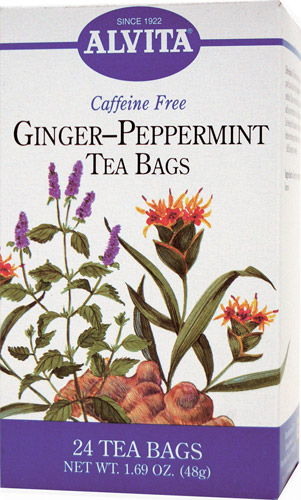 Alvita Ginger-Peppermint Tea -- 24 Tea Bags