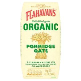 Flahavan's Organic Porridge Oats -- 1kg (2 lb. 3 1/4 oz.) Bag