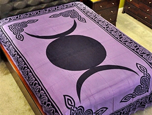Triple Moon Tapestry (Purple) - 72"X108"