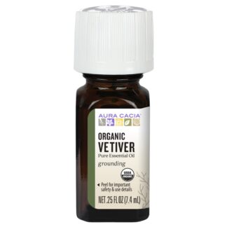 Aura Cacia Vetiver, Essential Oil, CERTIFIED ORGANIC