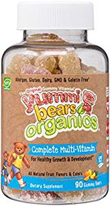 Yummi Bears Organics Gummy Vitamins, Multi-Vitamin for Kids -- 90 Gummy Bears