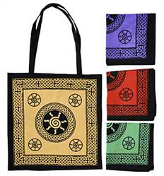 Celtic Spiral Tote Bag 18"X18" (RED)