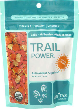 Navitas Naturals Organic Trail Mix Gojis, Mulberries and Goldenb