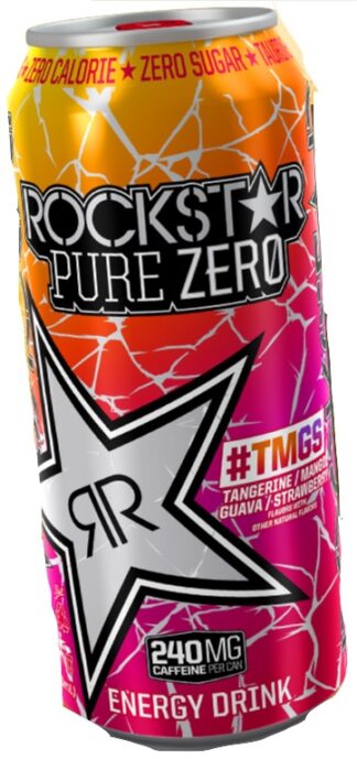 Rockstar Pure Zero Tangerine Mango / Guava Strawberry -- 16 oz