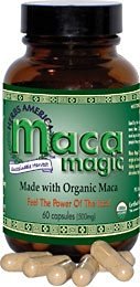 Maca Magic Organic Maca Express Energy -- 200 Vegetable Capsules