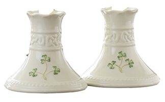 Belleek 2989 Tara 4 In. Candlesticks (Pair)