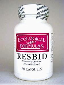 Ecological Formulas Resbid N-Aceytl-L-Cysteine (Timed Release) -- 60 Capsules