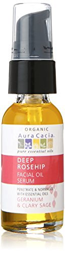 Aura Cacia Deep Rosehip Facial Oil Serum -- 1 fl oz