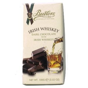 Butlers Irish Chocolates Dark Chocolate with Irish Whiskey Tablet Bar -- 100g