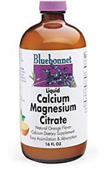 BlueBonnet Liquid Calcium Magnesium Citrate Strawberry --16 fl oz