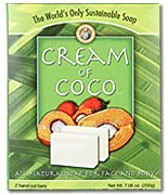 Wisdom Natural Cream of Coco Soap - 2 Hand Cut Bars (7.06 oz)