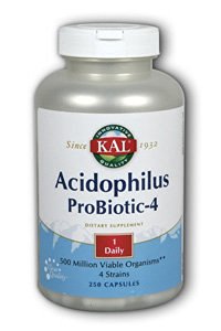 KAL Acidophilus ProBiotic-4 -- 500 million - 250 Capsules