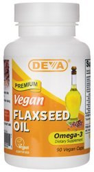 DEVA Vegan Organic Flaxseed Oil -- 90 Vcaps
