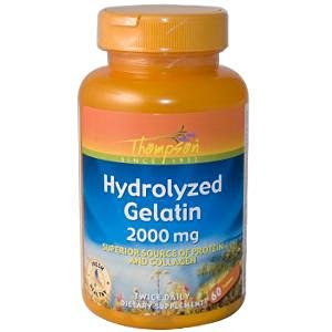 Thompson Hydrolyzed Gelatin 2000mg -- 60 Tablets