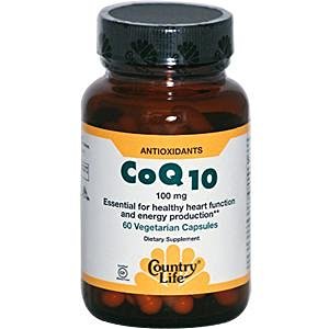 Country Life CoQ10 100 mg -- 60 Vegetarian Capsules