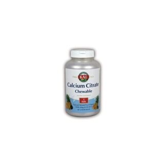 KAL Calcium Citrate Chewable Mixed Fruit Supplement, 500 mg, 60 Count