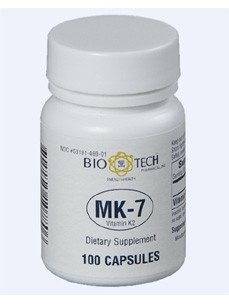 Bio-Tech Pharmacal MK-7 Vitamin K2 -- 100 Capsules
