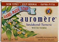 Auromere Sandalwood-Turmeric Ayurvedic Bar Soap -- 2.75 oz