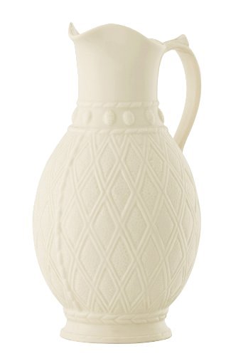 Belleek 4094 Galway Weave Pitcher, Ivory