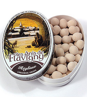 Les Anis De Flavigny Abbaye de Flavigny Coffee Pastilles -- Oval tin 50g (1.8 oz)