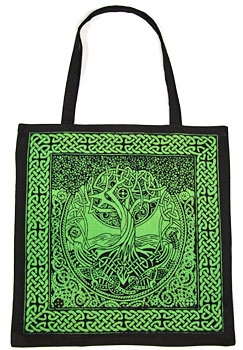 Tree Of Life Tote Bag 18"X18" (Green)