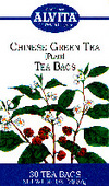 Alvita Chinese Green Tea (Plain) Tea Bag -- 24 Tea Bags
