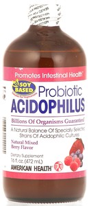 American Health Probiotic Acidophilus Soy Based Mixed Berry – 16oz