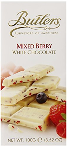 Butlers Irish Chocolates White Chocolate with Mixed Berries Bar -- 100g