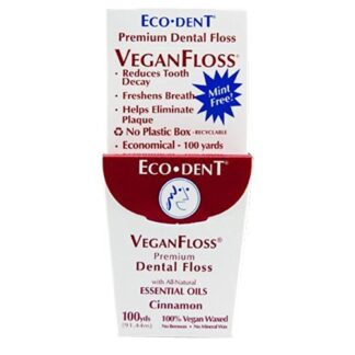 Eco-Dent Vegan Floss Premium Dental Floss Cinnamon -- 100 Yards