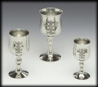 Mullingar Pewter Celtic Goblet -- Large Size