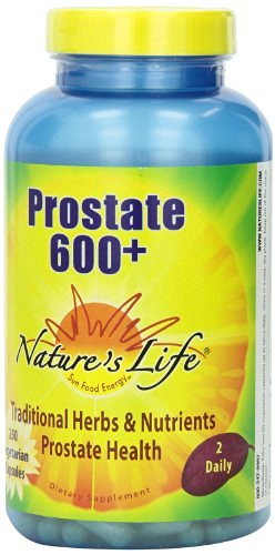 Nature's Life Prostate 600 + -- 250 Vegetarian Capsules