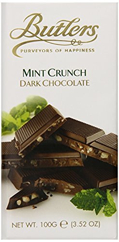 Butlers Irish Chocolates Dark Chocolate Mint Crunch Bar -- 100g
