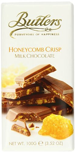 Butlers Irish Chocolates Milk Chocolate Honeycomb Crisp Bar -- 100g