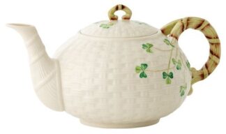 Belleek 0016 Shamrock Teapot, 35 Fluid Ounce, White