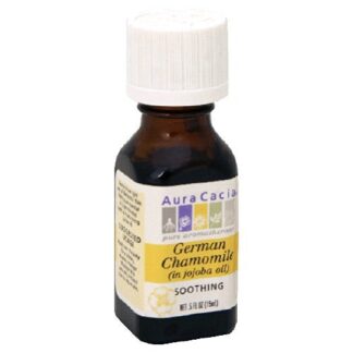 Aura Cacia Precious Essentials Oil German Chamomile with Jojoba -- .5 fl oz