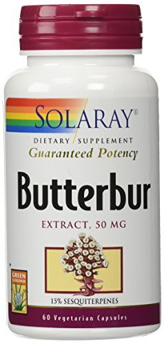 Solaray Butterbur Extract -- 50 mg - 60 Vegetarian Capsules