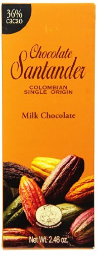 Chocolate Santander Milk Chocolate 36% Cocoa Bar -- 70g