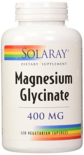 Solaray Magnesium Glycinate 400 mg -- 120 Vegetarian Capsules