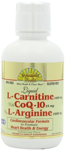 Dynamic Health Liquid L-Carnitine with CoQ-10 plus L-Arginine – 16 oz